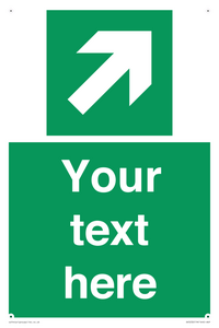 Custom Arrow Top Right Sign